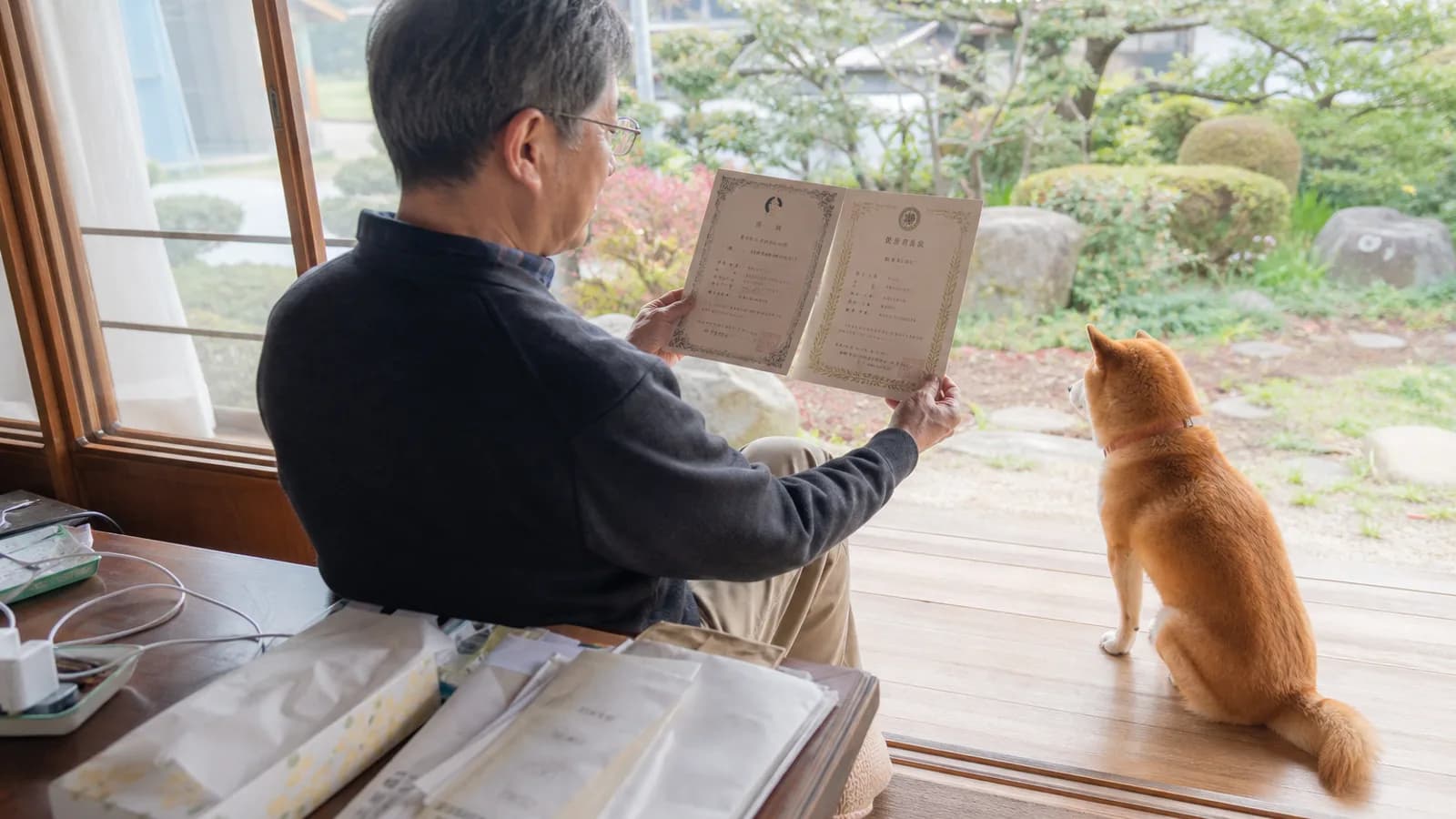 日本犬保存会が発行する血統書。JKCとは異なる団体が日本犬の血統を守っている