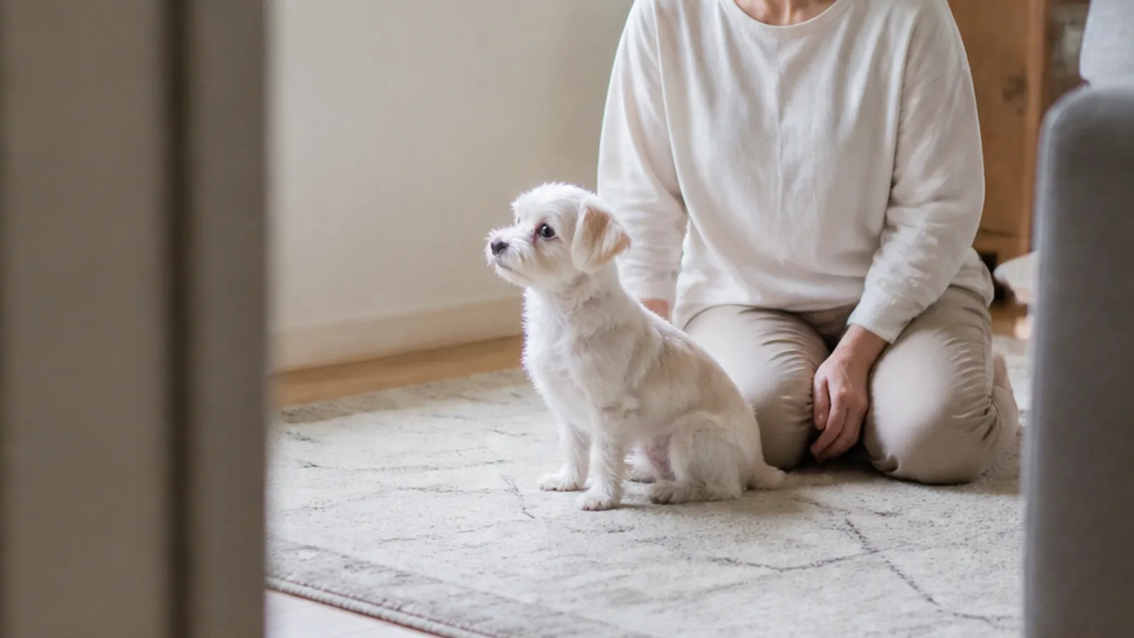チワワとマルチーズのミックス・チワマル。両親はどちらも体重で犬種標準が規定されている