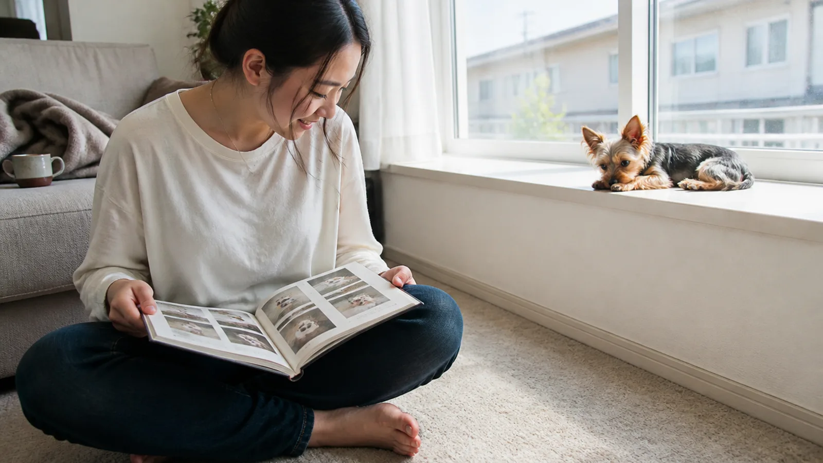 ヨークシャーテリアとチワワのミックス犬ヨーチー。子犬期から成犬にかけて毛色が変わることがある組み合わせ