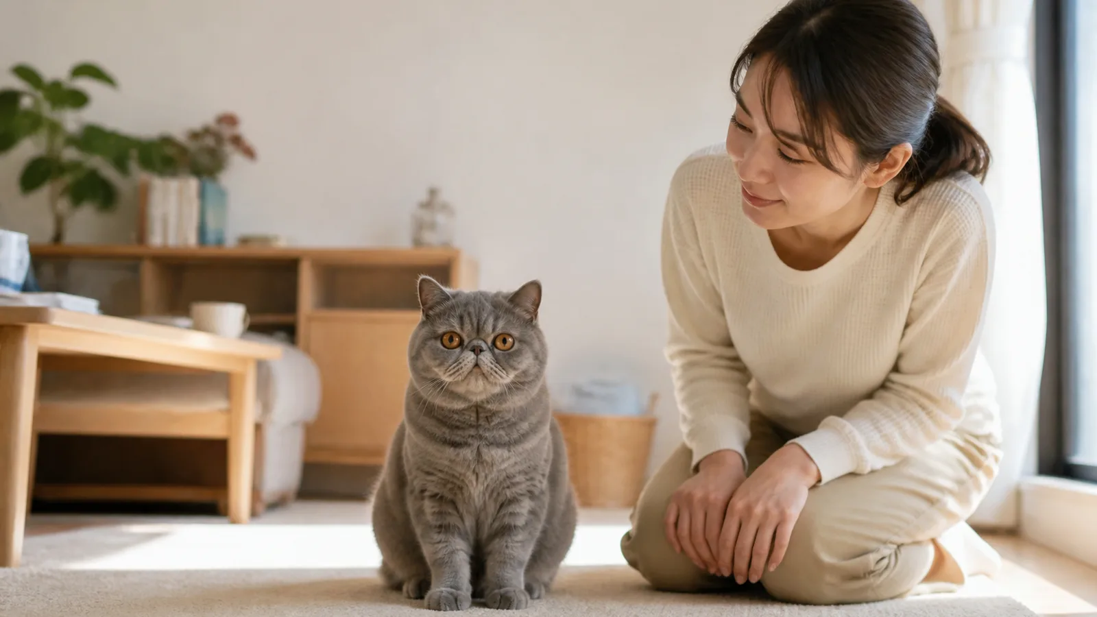 エキゾチックショートヘアの性格と特徴。品種標準がペルシャの標準を参照する形で作られてきた、この猫種の登録上の位置づけについて