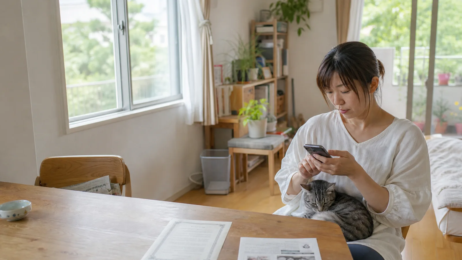 兄弟猫の手がかりを整理する飼い主。キャッテリー出身の子も保護猫の子も、たどり方はそれぞれにある